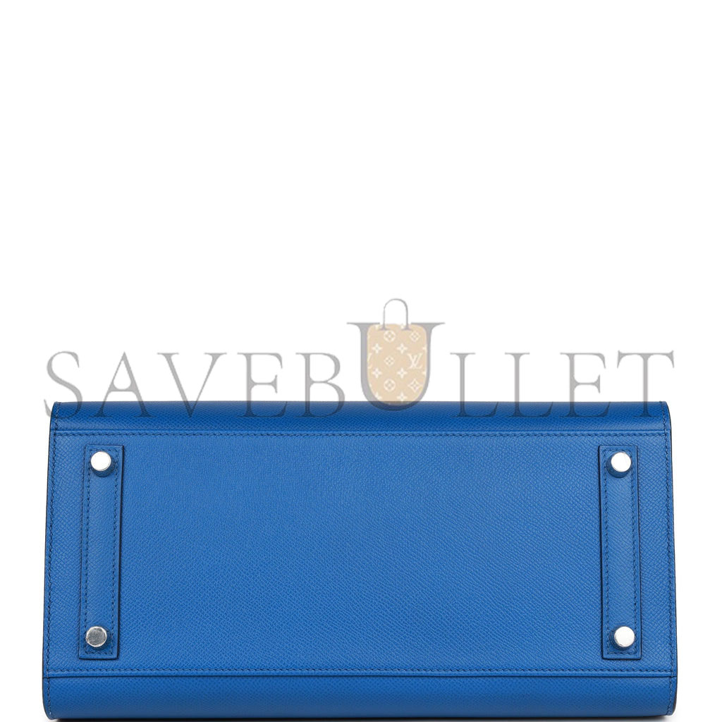HERMES BIRKIN SELLIER 30 BLEU FRANCE EPSOM PALLADIUM HARDWARE 39822089420894 (30cm) HERMES BIRKIN SELLIER 30 BLEU FRANCE EPSOM PALLADIUM HARDWARE 39822089420894 (30cm)