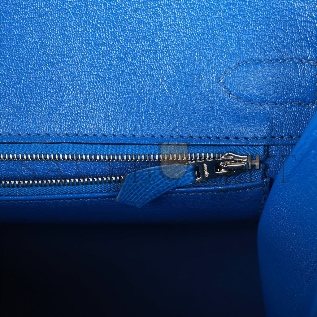 HERMES BIRKIN SELLIER 30 BLEU FRANCE EPSOM PALLADIUM HARDWARE 39822089420894 (30cm) HERMES BIRKIN SELLIER 30 BLEU FRANCE EPSOM PALLADIUM HARDWARE 39822089420894 (30cm)