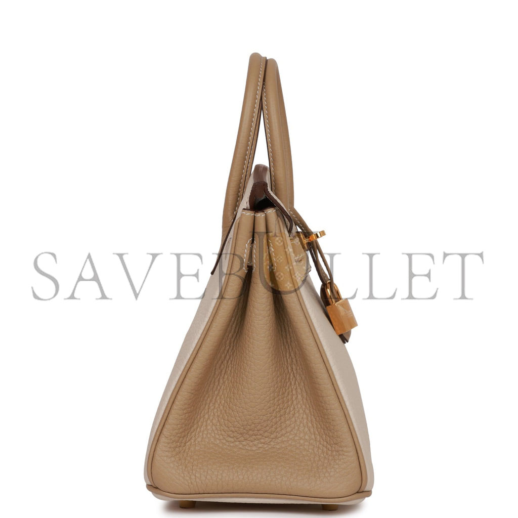 HERMES SPECIAL ORDER (HSS) BIRKIN 25 CRAIE AND TRENCH TOGO GOLD HARDWARE HANDMADE (25cm) HERMES SPECIAL ORDER (HSS) BIRKIN 25 CRAIE AND TRENCH TOGO GOLD HARDWARE HANDMADE (25cm)