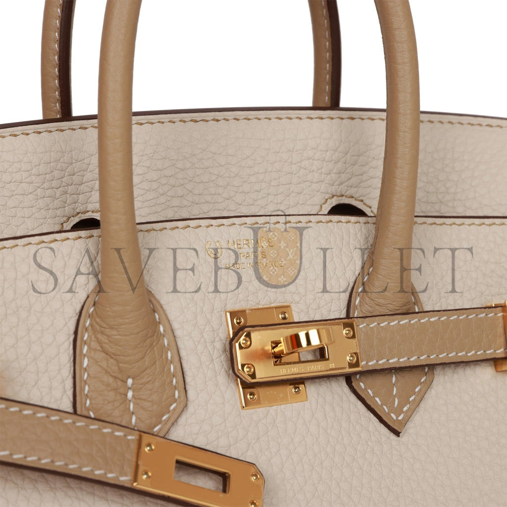 HERMES SPECIAL ORDER (HSS) BIRKIN 25 CRAIE AND TRENCH TOGO GOLD HARDWARE HANDMADE (25cm) HERMES SPECIAL ORDER (HSS) BIRKIN 25 CRAIE AND TRENCH TOGO GOLD HARDWARE HANDMADE (25cm)