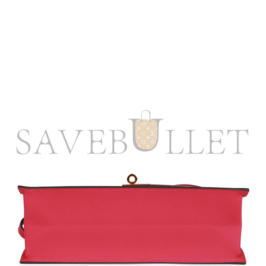 HERMES KELLY DANSE FRAMBOISE EVERCOLOR GOLD HARDWARE (22*16*7cm) HERMES KELLY DANSE FRAMBOISE EVERCOLOR GOLD HARDWARE (22*16*7cm)