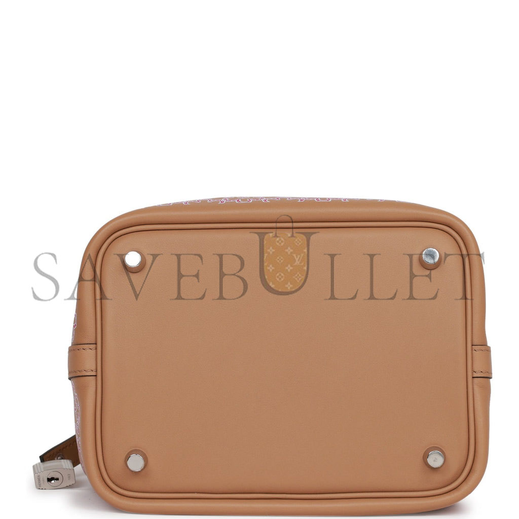 HERMES PICOTIN LOCK 18 LUCKY DAISY CHAI SWIFT PALLADIUM HARDWARE (18*13*18cm) HERMES PICOTIN LOCK 18 LUCKY DAISY CHAI SWIFT PALLADIUM HARDWARE (18*13*18cm)