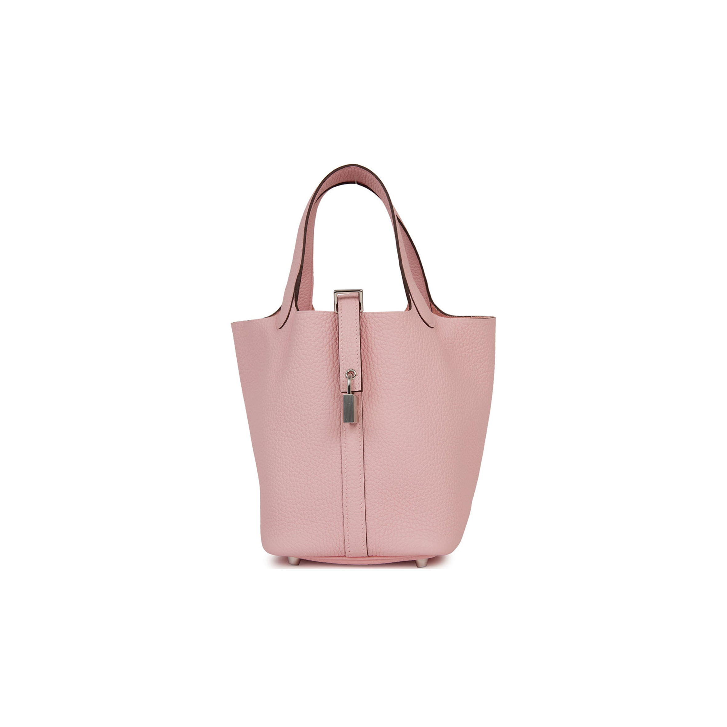 HERMES PICOTIN LOCK 18 ROSE SAKURA CLEMENCE PALLADIUM HARDWARE (18*13*18cm) HERMES PICOTIN LOCK 18 ROSE SAKURA CLEMENCE PALLADIUM HARDWARE (18*13*18cm)