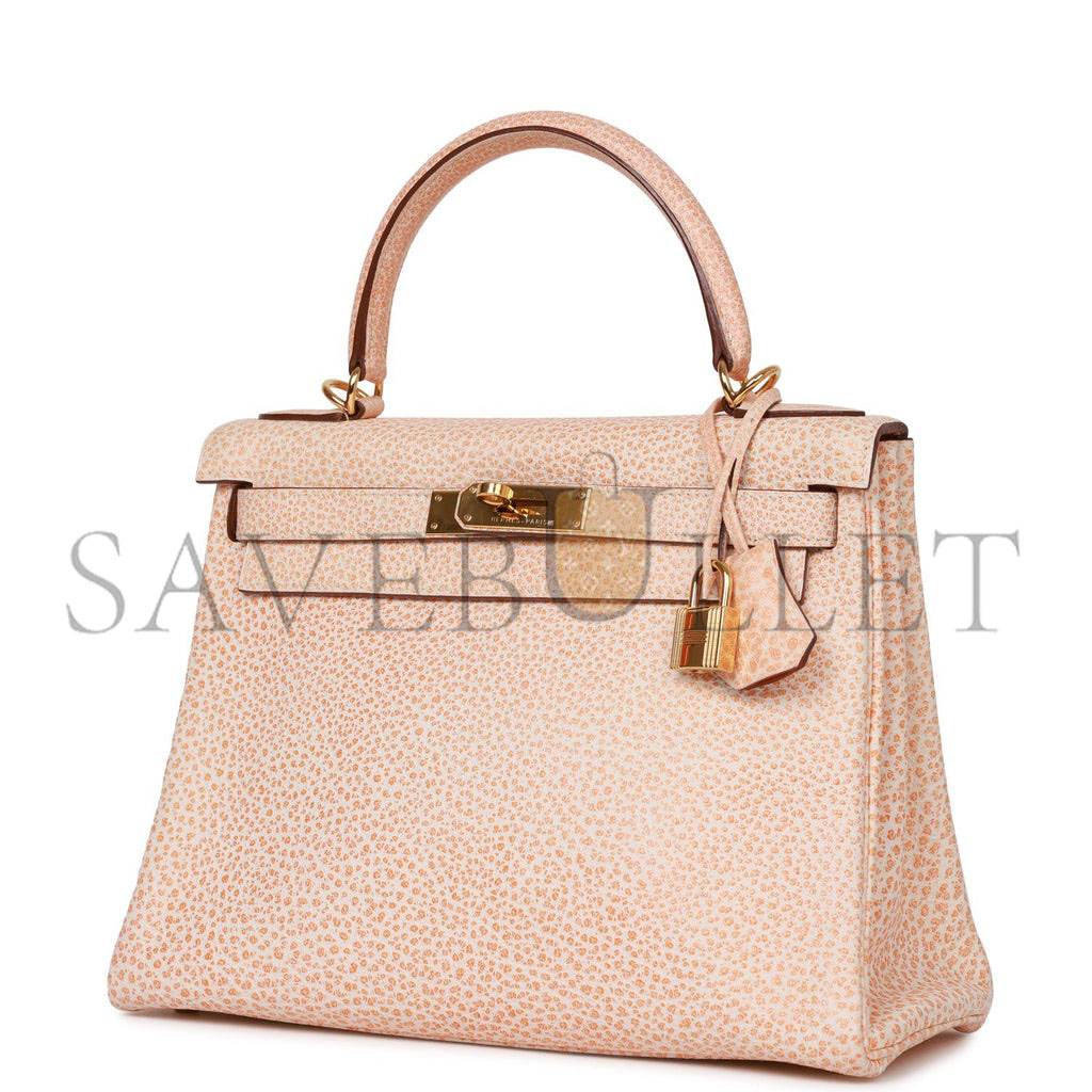 HERMES VINTAGE HERMES KELLY RETOURNE 28 ORANGE DALMATIAN BUFFALO GOLD HARDWARE(28*22*10cm) HERMES VINTAGE HERMES KELLY RETOURNE 28 ORANGE DALMATIAN BUFFALO GOLD HARDWARE(28*22*10cm)
