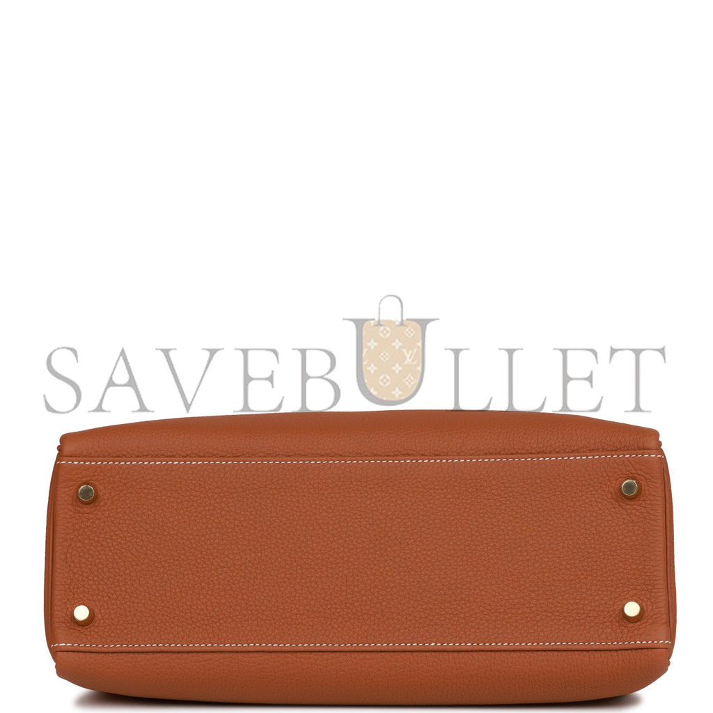 HERMES KELLY RETOURNE 32 GOLD TOGO GOLD HARDWARE (32*23*10.5cm) HERMES KELLY RETOURNE 32 GOLD TOGO GOLD HARDWARE (32*23*10.5cm)
