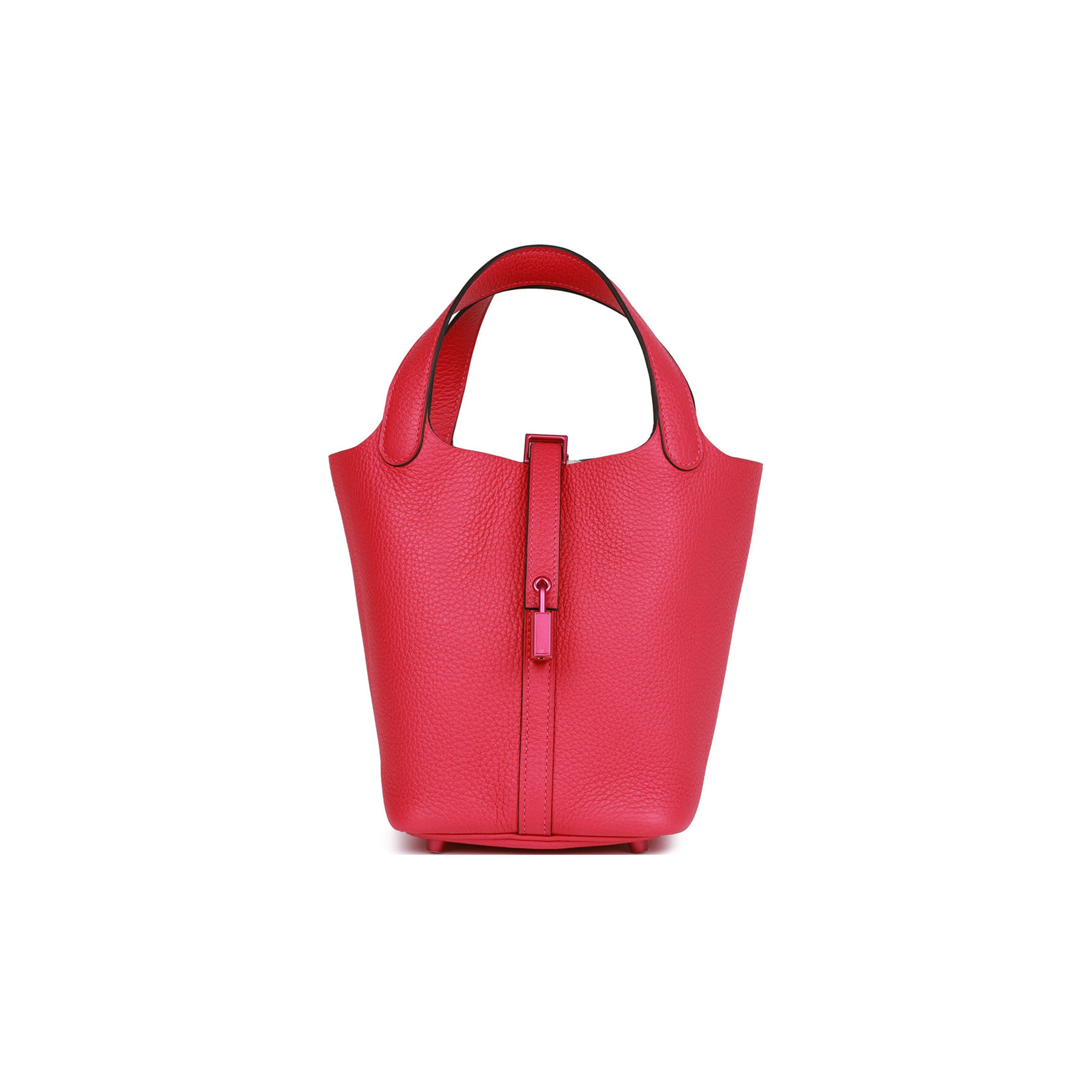 HERMES MONOCHROME PICOTIN 18 ROSE MEXICO CLEMENCE PINK HARDWARE (18*12*19cm) HERMES MONOCHROME PICOTIN 18 ROSE MEXICO CLEMENCE PINK HARDWARE (18*12*19cm)