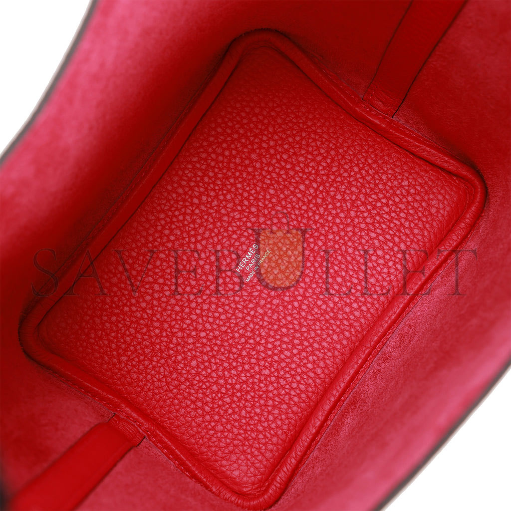 HERMES MONOCHROME PICOTIN 18 ROSE MEXICO CLEMENCE PINK HARDWARE (18*12*19cm) HERMES MONOCHROME PICOTIN 18 ROSE MEXICO CLEMENCE PINK HARDWARE (18*12*19cm)