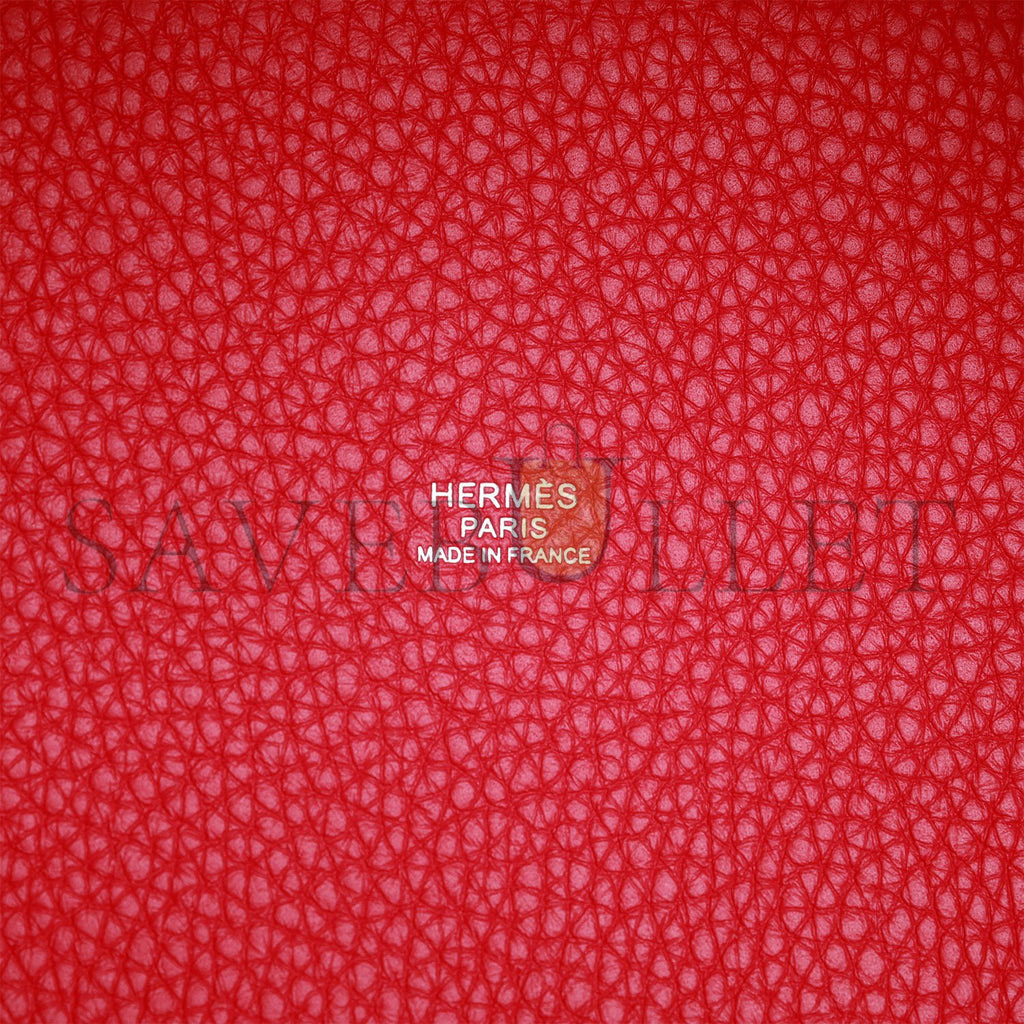 HERMES MONOCHROME PICOTIN 18 ROSE MEXICO CLEMENCE PINK HARDWARE (18*12*19cm) HERMES MONOCHROME PICOTIN 18 ROSE MEXICO CLEMENCE PINK HARDWARE (18*12*19cm)