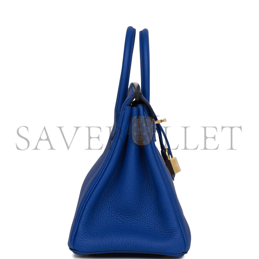 HERMES BIRKIN 25 BLEU ROYAL TOGO GOLD HARDWARE HANDMADE (25cm) HERMES BIRKIN 25 BLEU ROYAL TOGO GOLD HARDWARE HANDMADE (25cm)