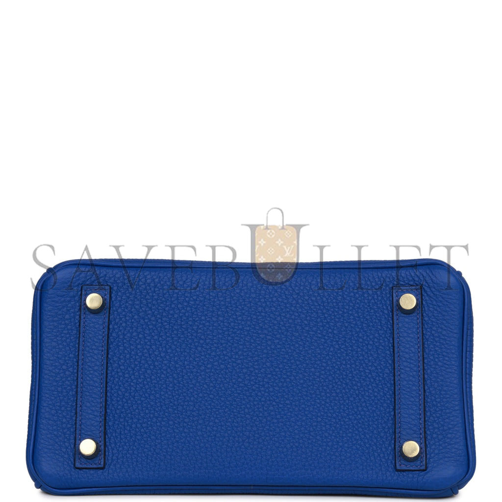 HERMES BIRKIN 25 BLEU ROYAL TOGO GOLD HARDWARE HANDMADE (25cm) HERMES BIRKIN 25 BLEU ROYAL TOGO GOLD HARDWARE HANDMADE (25cm)
