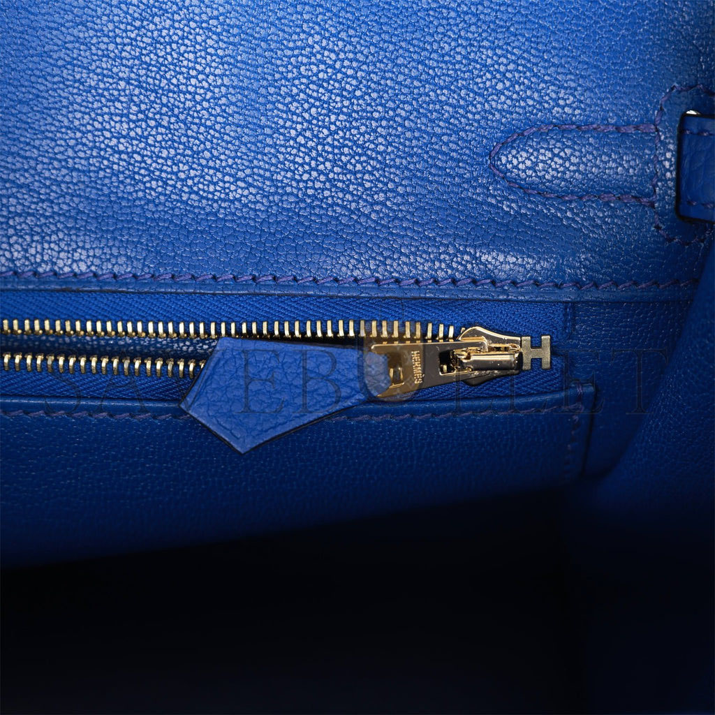 HERMES BIRKIN 25 BLEU ROYAL TOGO GOLD HARDWARE HANDMADE (25cm) HERMES BIRKIN 25 BLEU ROYAL TOGO GOLD HARDWARE HANDMADE (25cm)
