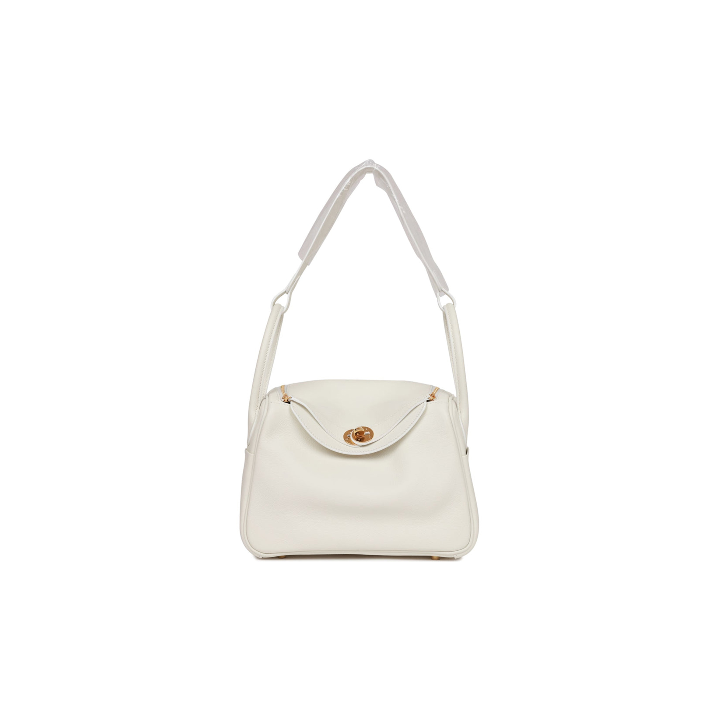 HERMES LINDY 26 WHITE EVERCOLOR GOLD HARDWARE (26*18*12cm) HERMES LINDY 26 WHITE EVERCOLOR GOLD HARDWARE (26*18*12cm)