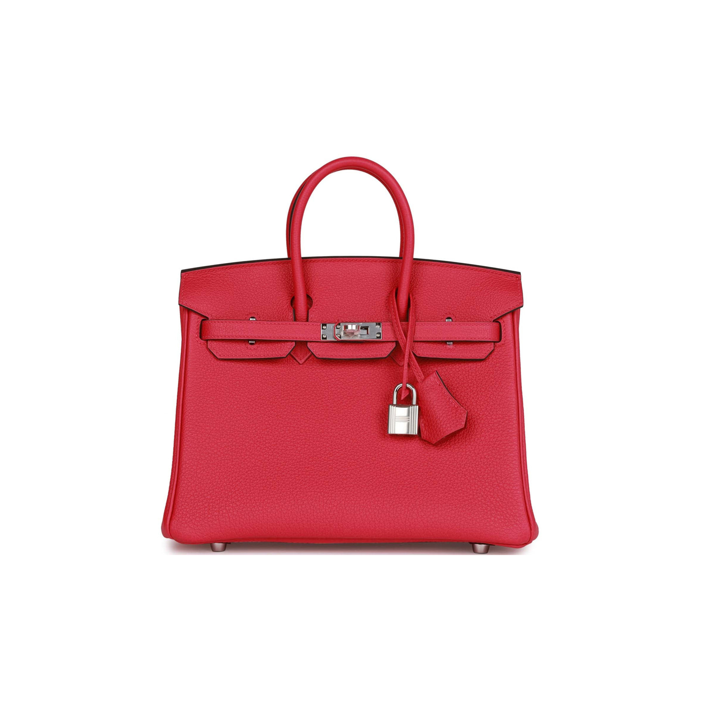 HERMES BIRKIN 25 ROSE MEXICO TOGO PALLADIUM HARDWARE (25cm) HERMES BIRKIN 25 ROSE MEXICO TOGO PALLADIUM HARDWARE (25cm)