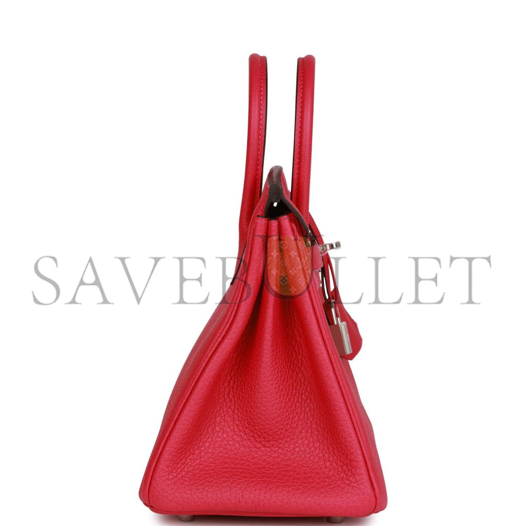 HERMES BIRKIN 25 ROSE MEXICO TOGO PALLADIUM HARDWARE (25cm) HERMES BIRKIN 25 ROSE MEXICO TOGO PALLADIUM HARDWARE (25cm)