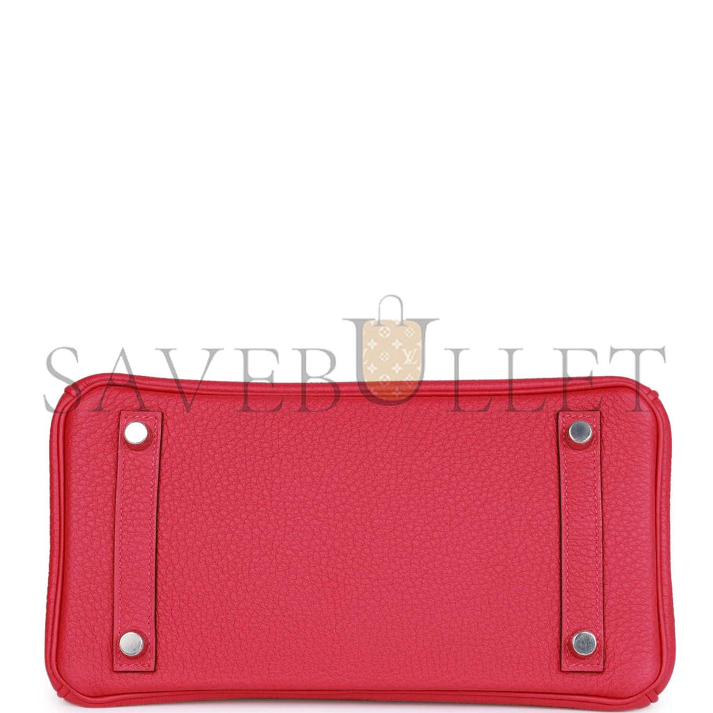 HERMES BIRKIN 25 ROSE MEXICO TOGO PALLADIUM HARDWARE (25cm) HERMES BIRKIN 25 ROSE MEXICO TOGO PALLADIUM HARDWARE (25cm)