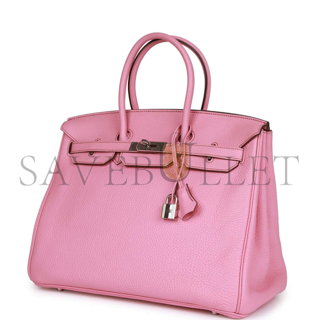 HERMES BIRKIN 35 BUBBLEGUM TOGO PALLADIUM HARDWARE (35cm) HERMES BIRKIN 35 BUBBLEGUM TOGO PALLADIUM HARDWARE (35cm)