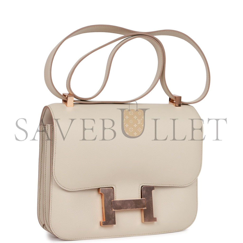 HERMES CONSTANCE 24 GRIS PERLE EVERCOLOR ROSE GOLD HARDWARE 39830448537694 (24cm) HERMES CONSTANCE 24 GRIS PERLE EVERCOLOR ROSE GOLD HARDWARE 39830448537694 (24cm)
