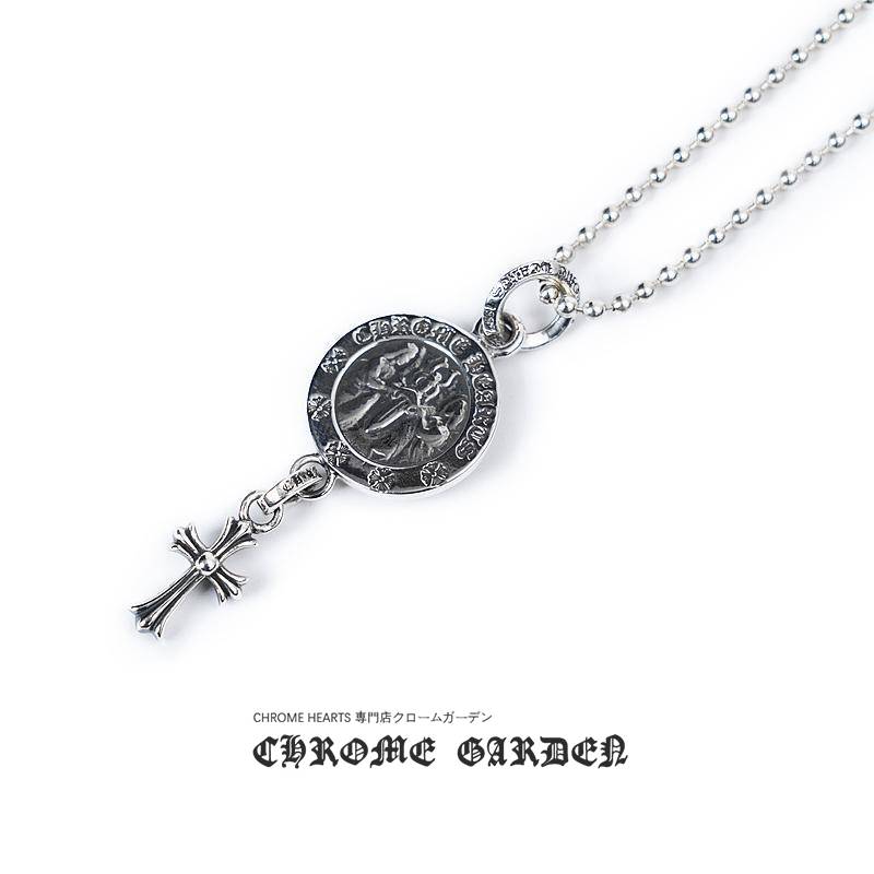 CHROME HEARTS ANGEL MEDALLION BABY CROSS CHARM CHROME HEARTS ANGEL MEDALLION BABY CROSS CHARM