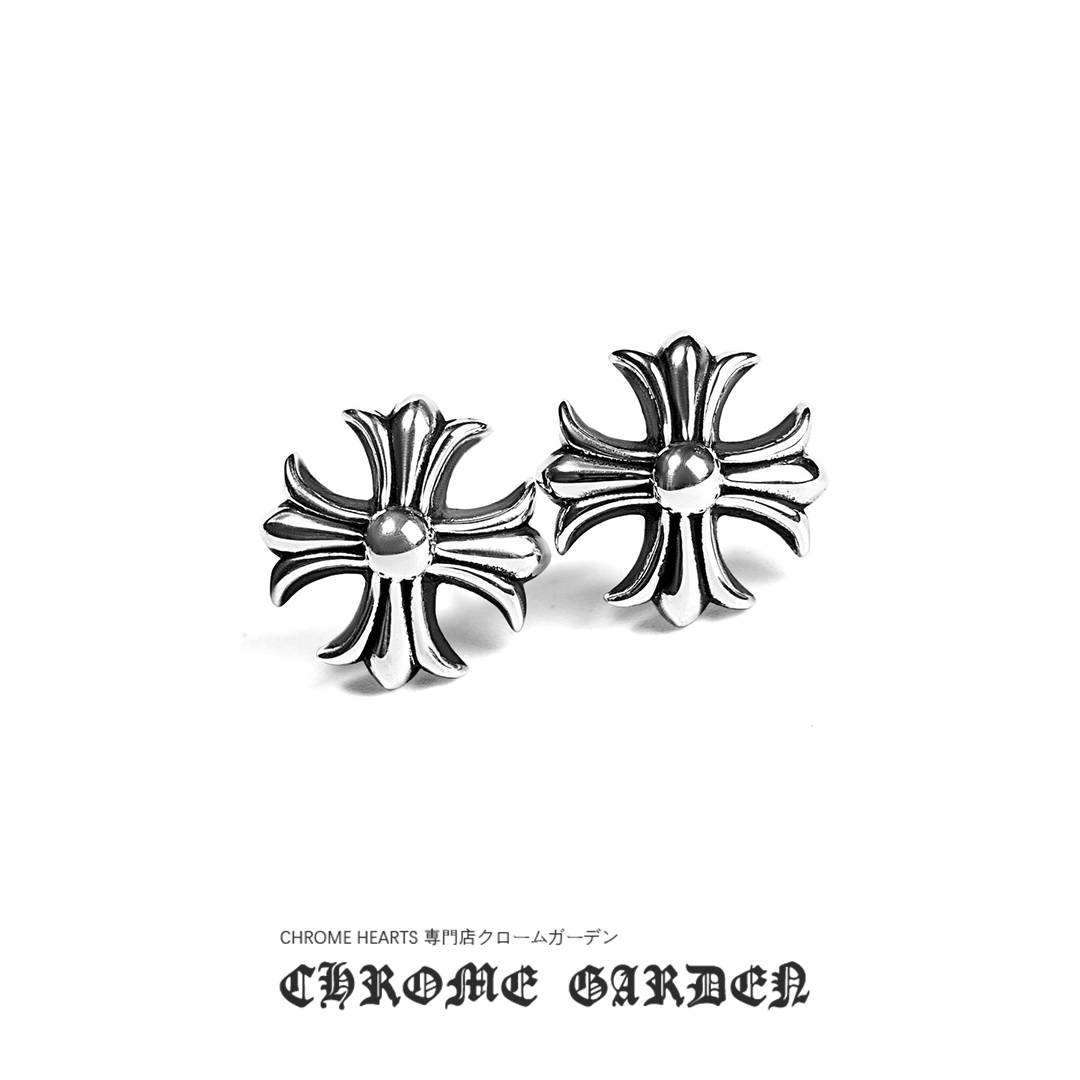 CHROME HEARTS CROSS CUT OUT STUD EARRING CHROME HEARTS CROSS CUT OUT STUD EARRING