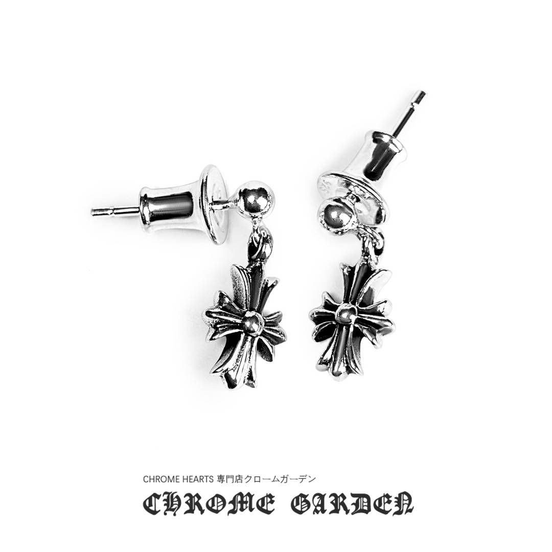 CHROME HEARTS CROSS BABYFAT DROP EARRINGS CHROME HEARTS CROSS BABYFAT DROP EARRINGS