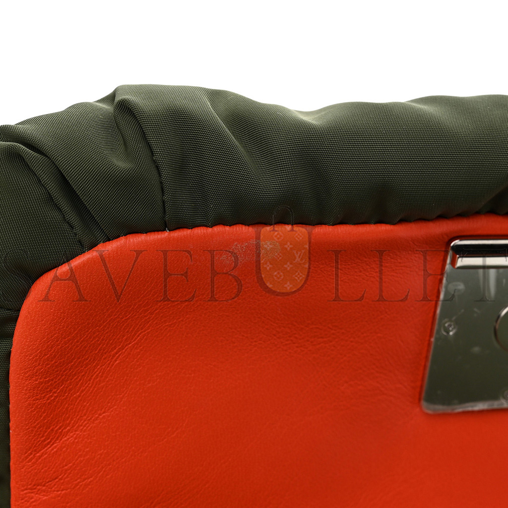 LOEWE NYLON MINI GOYA PUFFER BAG VINTAGE KHAKI (19*13*6cm) LOEWE NYLON MINI GOYA PUFFER BAG VINTAGE KHAKI (19*13*6cm)