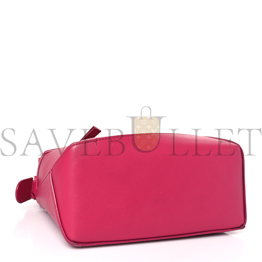 LOEWE SATIN CALFSKIN MONOCHROME SMALL PUZZLE EDGE BAG RUBY RED GLAZE (24*16.5*10.5cm) LOEWE SATIN CALFSKIN MONOCHROME SMALL PUZZLE EDGE BAG RUBY RED GLAZE (24*16.5*10.5cm)