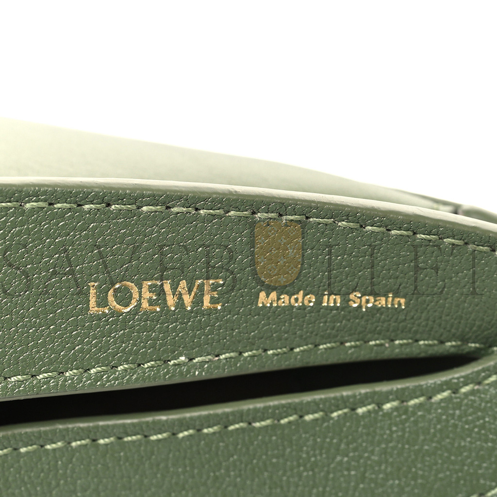 LOEWE SATIN CALFSKIN JACQUARD SMALL LUNA BAG AVOCADO GREEN (20*14*6cm) LOEWE SATIN CALFSKIN JACQUARD SMALL LUNA BAG AVOCADO GREEN (20*14*6cm)