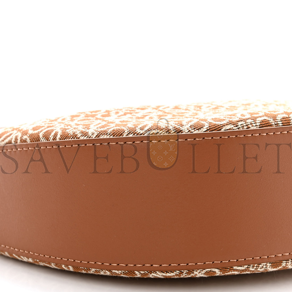 LOEWE JACQUARD ANAGRAM CALFSKIN SMALL LUNA BAG TAN PECAN (23*18*6cm) LOEWE JACQUARD ANAGRAM CALFSKIN SMALL LUNA BAG TAN PECAN (23*18*6cm)
