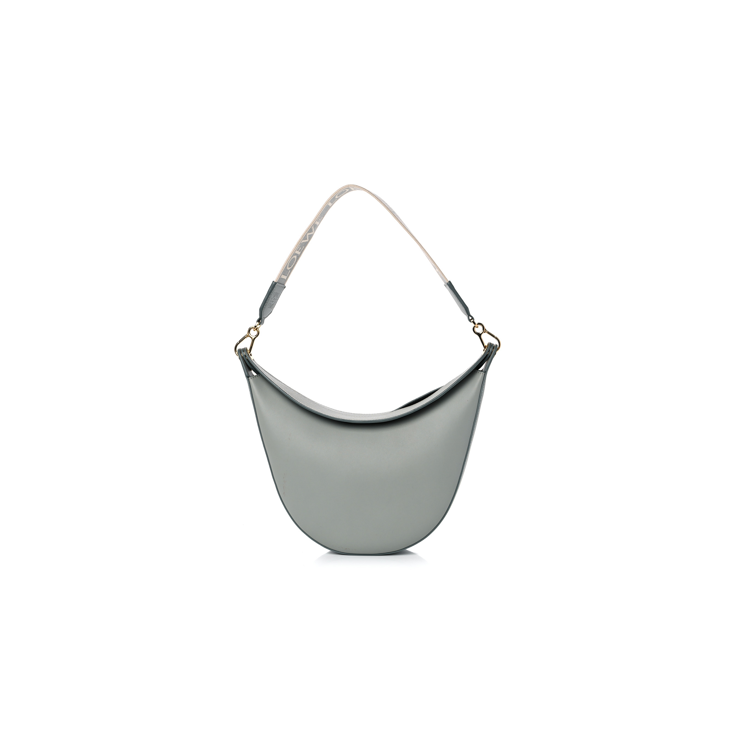 LOEWE SATIN CALFSKIN JACQUARD LUNA BAG ASH GREY (20*17*8cm) LOEWE SATIN CALFSKIN JACQUARD LUNA BAG ASH GREY (20*17*8cm)