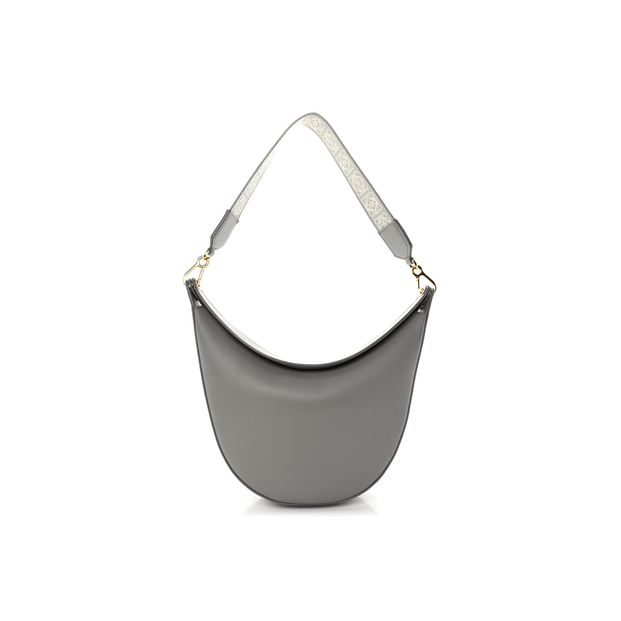 LOEWE SATIN CALFSKIN JACQUARD LUNA BAG PEARL GREY (26*22*8cm) LOEWE SATIN CALFSKIN JACQUARD LUNA BAG PEARL GREY (26*22*8cm)