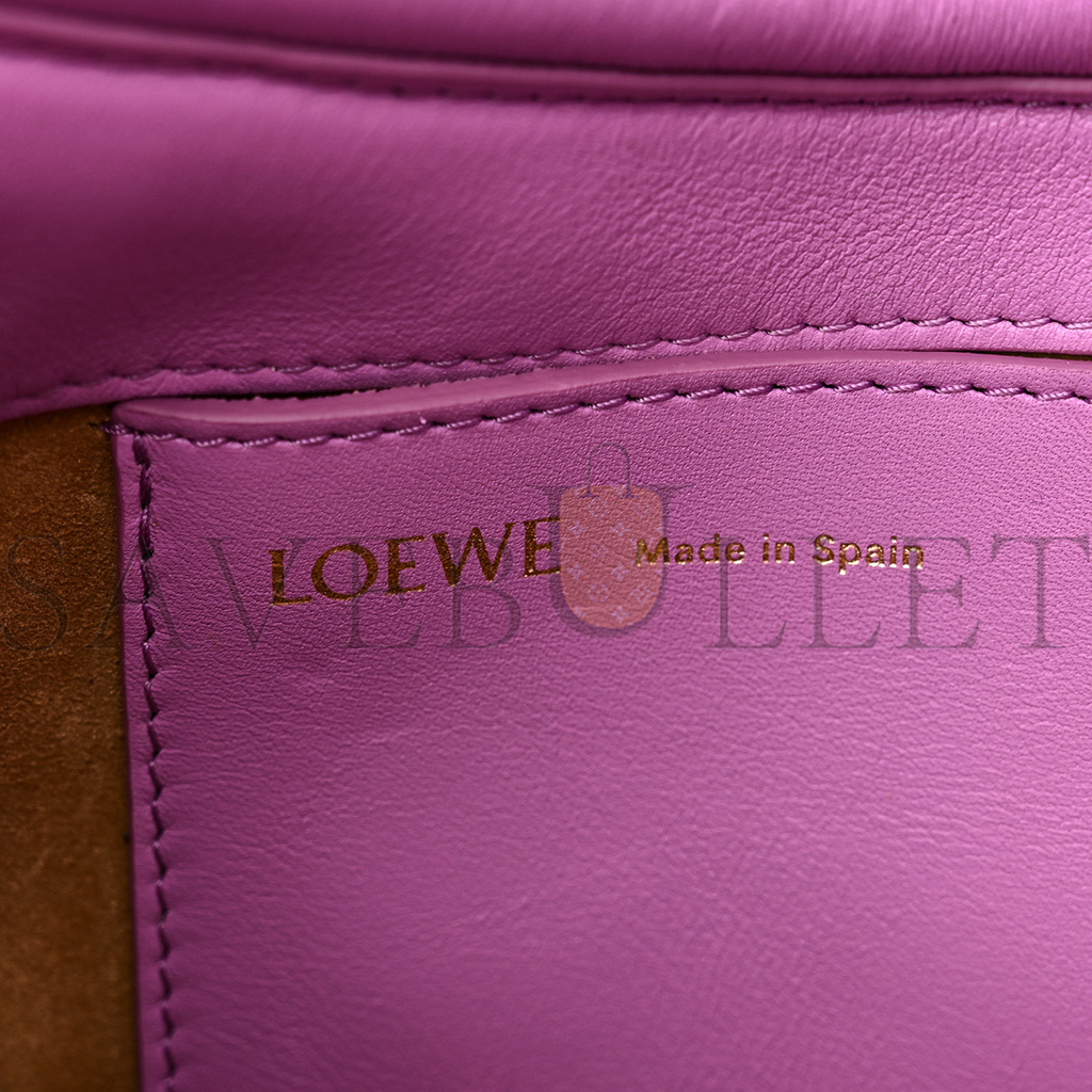 LOEWE SHINY NAPPA CALFSKIN PASEO SATCHEL ROCKROSE (25*17*8cm) LOEWE SHINY NAPPA CALFSKIN PASEO SATCHEL ROCKROSE (25*17*8cm)