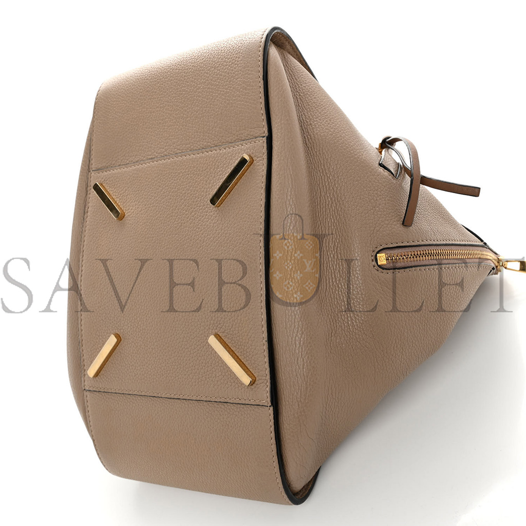 LOEWE CALFSKIN MEDIUM HAMMOCK SHOULDER BAG SAND MINK (33*30*17cm) LOEWE CALFSKIN MEDIUM HAMMOCK SHOULDER BAG SAND MINK (33*30*17cm)