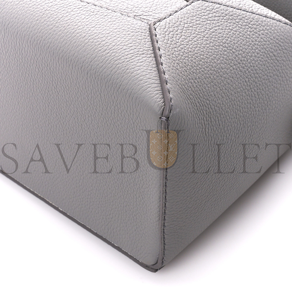 LOEWE SOFT GRAINED CALFSKIN SMALL PUZZLE EDGE BAG PEARL GREY (24*16.5*10.5cm) LOEWE SOFT GRAINED CALFSKIN SMALL PUZZLE EDGE BAG PEARL GREY (24*16.5*10.5cm)