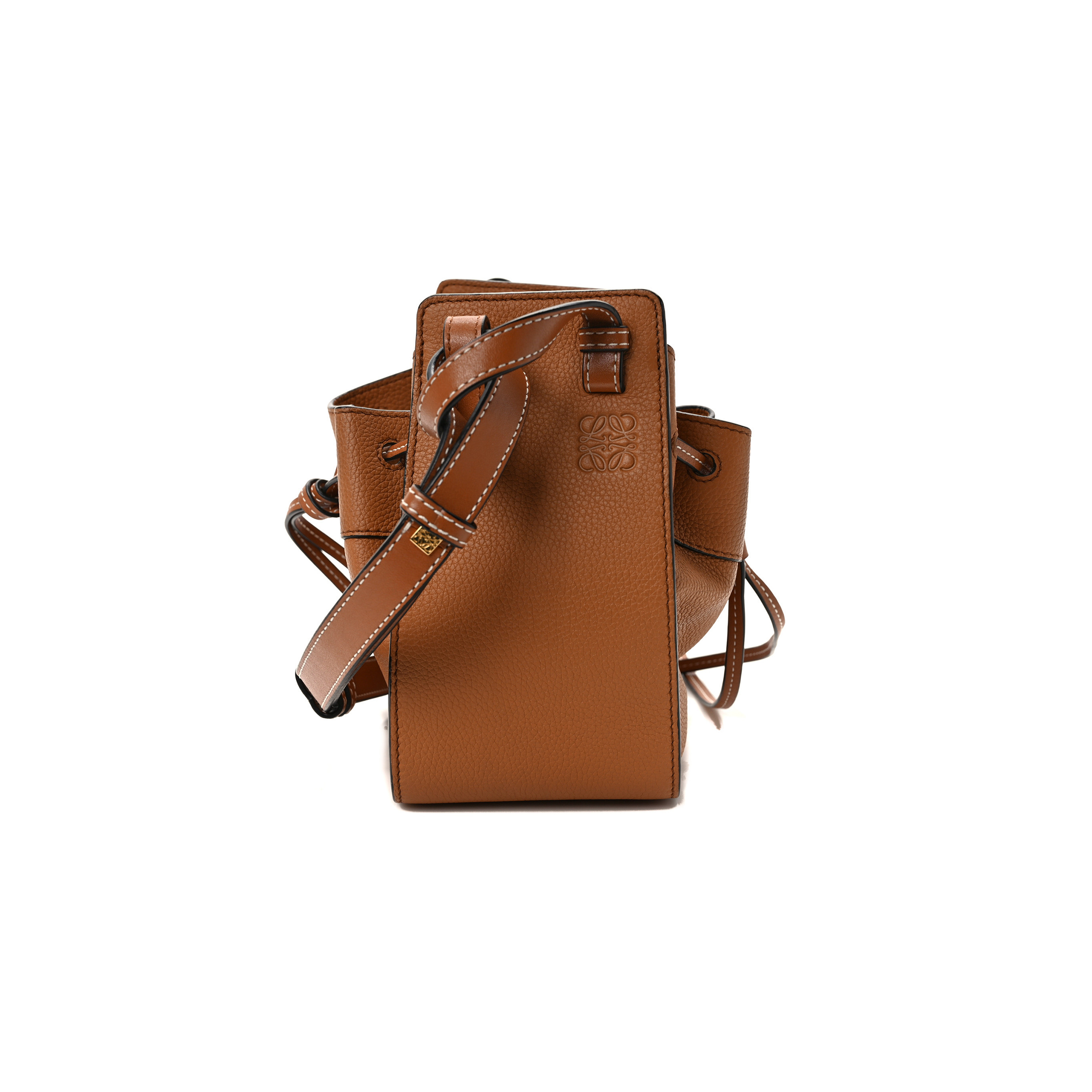 LOEWE CALFSKIN MINI HAMMOCK SHOULDER BAG TAN (20*16*10cm) LOEWE CALFSKIN MINI HAMMOCK SHOULDER BAG TAN (20*16*10cm)