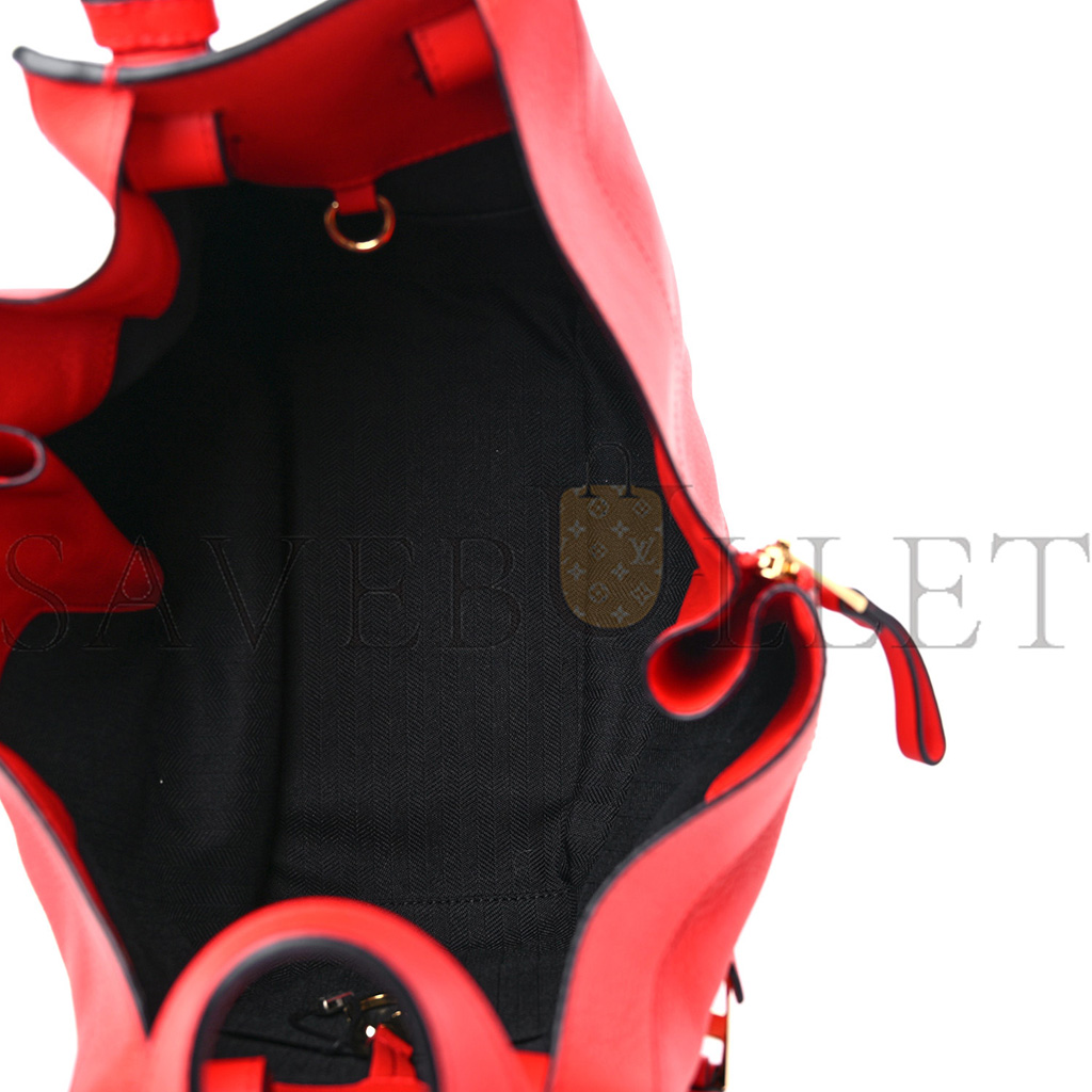 LOEWE CALFSKIN SMALL HAMMOCK SHOULDER BAG SCARLET RED (30*25*13.5cm) LOEWE CALFSKIN SMALL HAMMOCK SHOULDER BAG SCARLET RED (30*25*13.5cm)