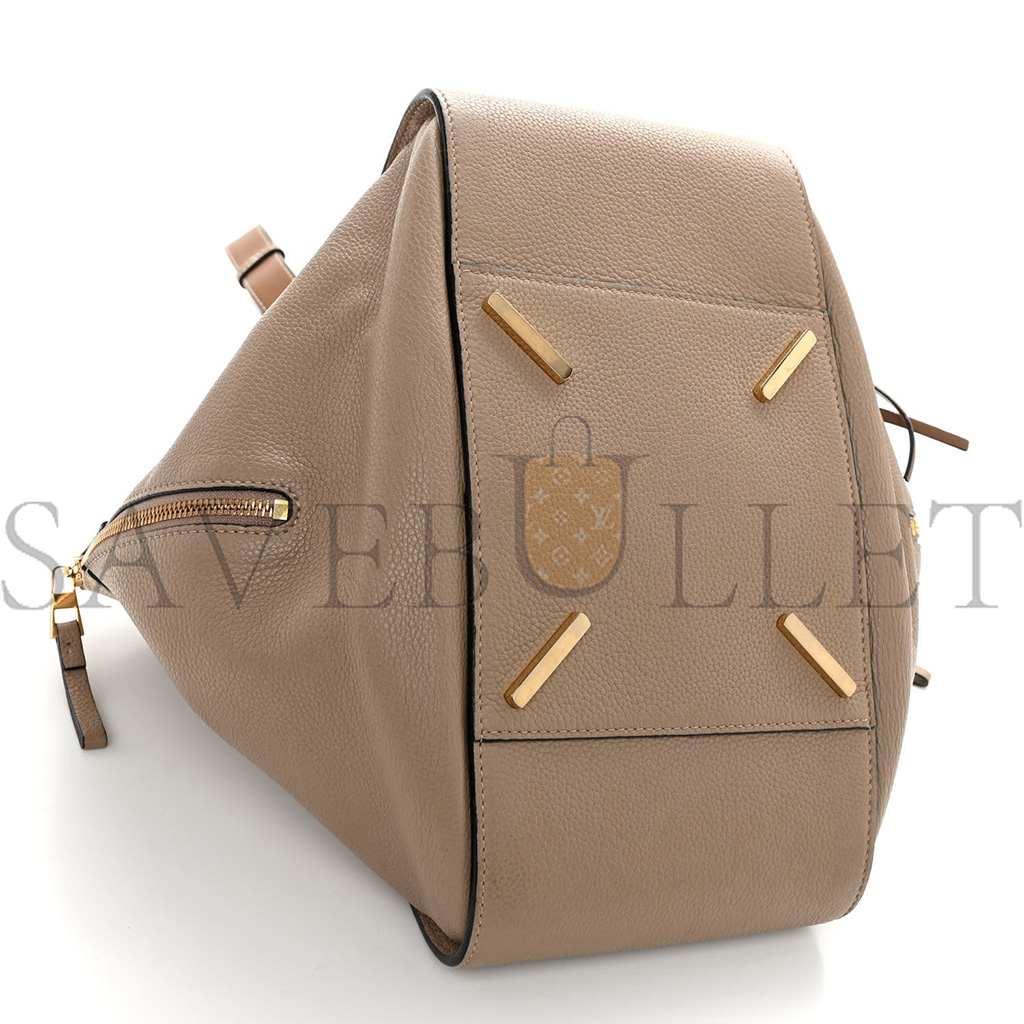 LOEWE CALFSKIN MEDIUM HAMMOCK SHOULDER BAG SAND MINK (33*30*17cm) LOEWE CALFSKIN MEDIUM HAMMOCK SHOULDER BAG SAND MINK (33*30*17cm)