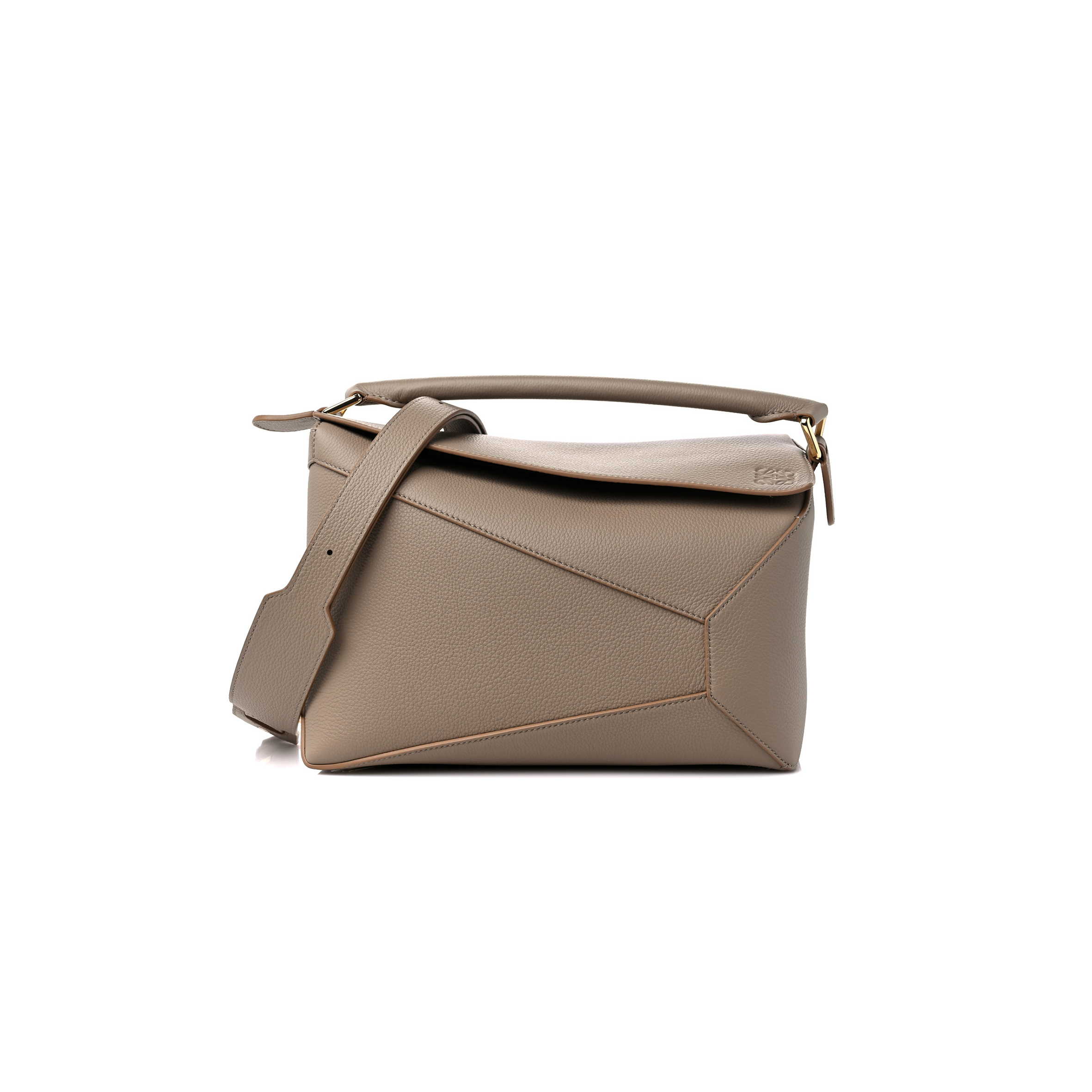 LOEWE GRAINED CALFSKIN SMALL PUZZLE EDGE BAG SAND (24*16.5*10.5cm) LOEWE GRAINED CALFSKIN SMALL PUZZLE EDGE BAG SAND (24*16.5*10.5cm)