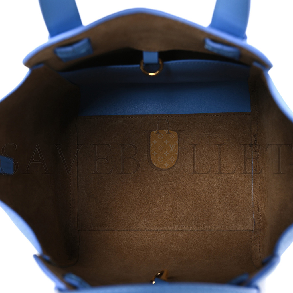 LOEWE CALFSKIN SMALL HAMMOCK NUGGET SHOULDER BAG CELESTINE BLUE (23*20*18cm) LOEWE CALFSKIN SMALL HAMMOCK NUGGET SHOULDER BAG CELESTINE BLUE (23*20*18cm)