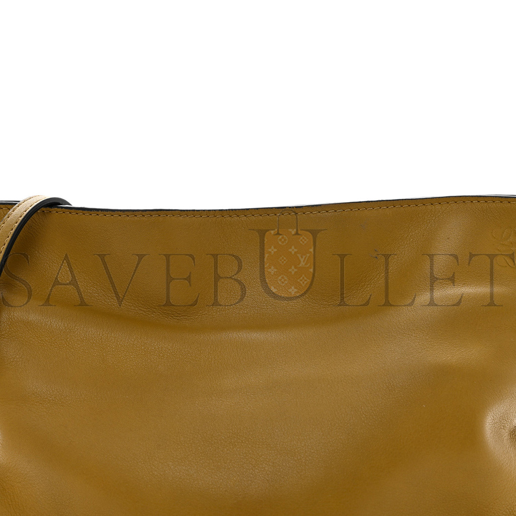 LOEWE CALFSKIN MINI FLAMENCO KNOT CLUTCH OCHRE (22*19*7cm) LOEWE CALFSKIN MINI FLAMENCO KNOT CLUTCH OCHRE (22*19*7cm)