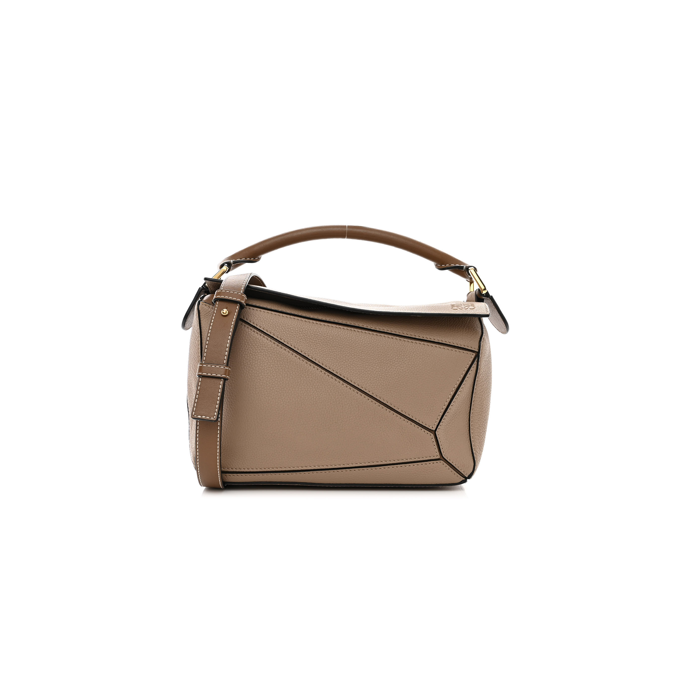 LOEWE GRAINED CALFSKIN SMALL PUZZLE BAG SAND MINK (24*16.5*10.5cm) LOEWE GRAINED CALFSKIN SMALL PUZZLE BAG SAND MINK (24*16.5*10.5cm)