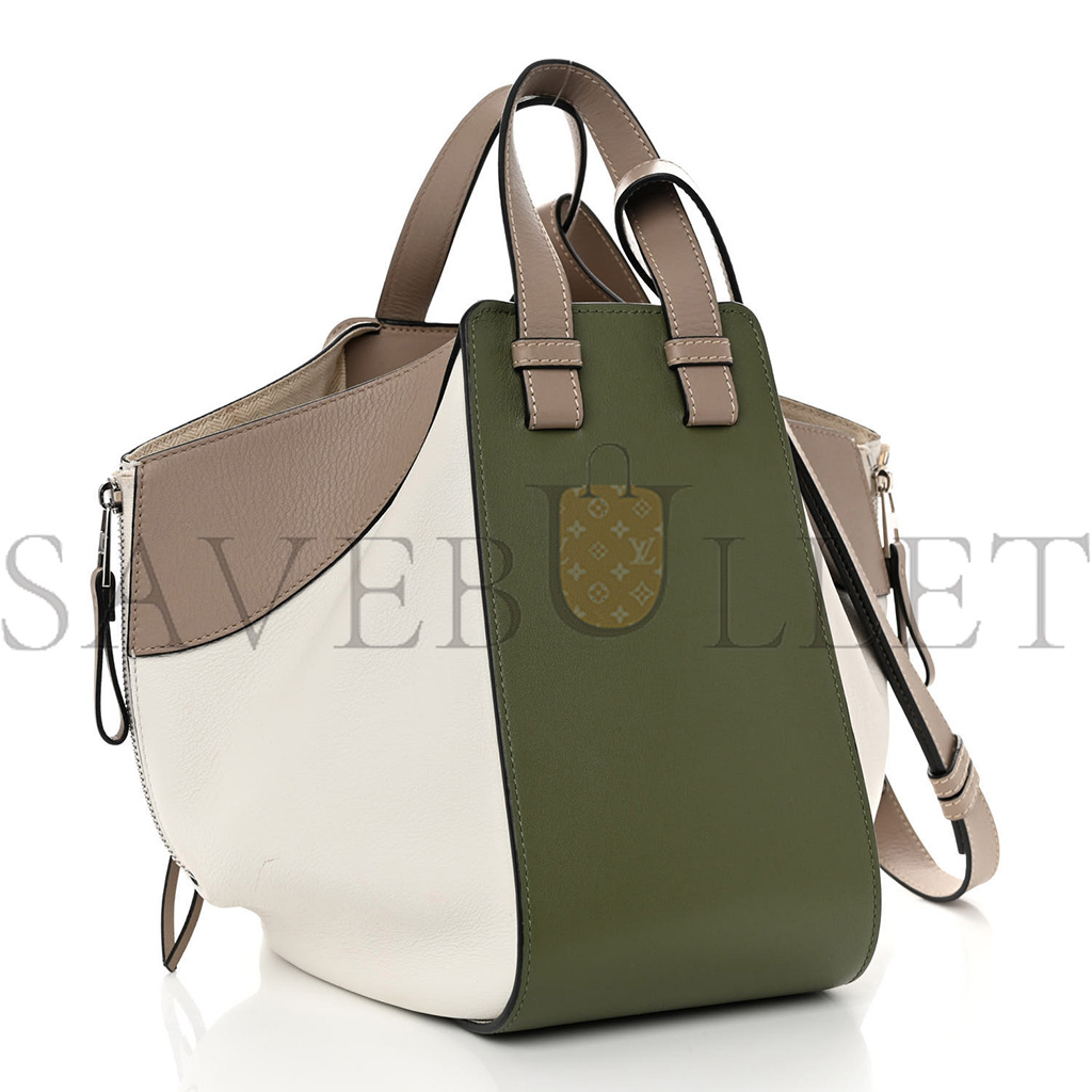 LOEWE CALFSKIN SMALL HAMMOCK SHOULDER BAG AVOCADO GREEN SAND (30*25*13.5cm) LOEWE CALFSKIN SMALL HAMMOCK SHOULDER BAG AVOCADO GREEN SAND (30*25*13.5cm)