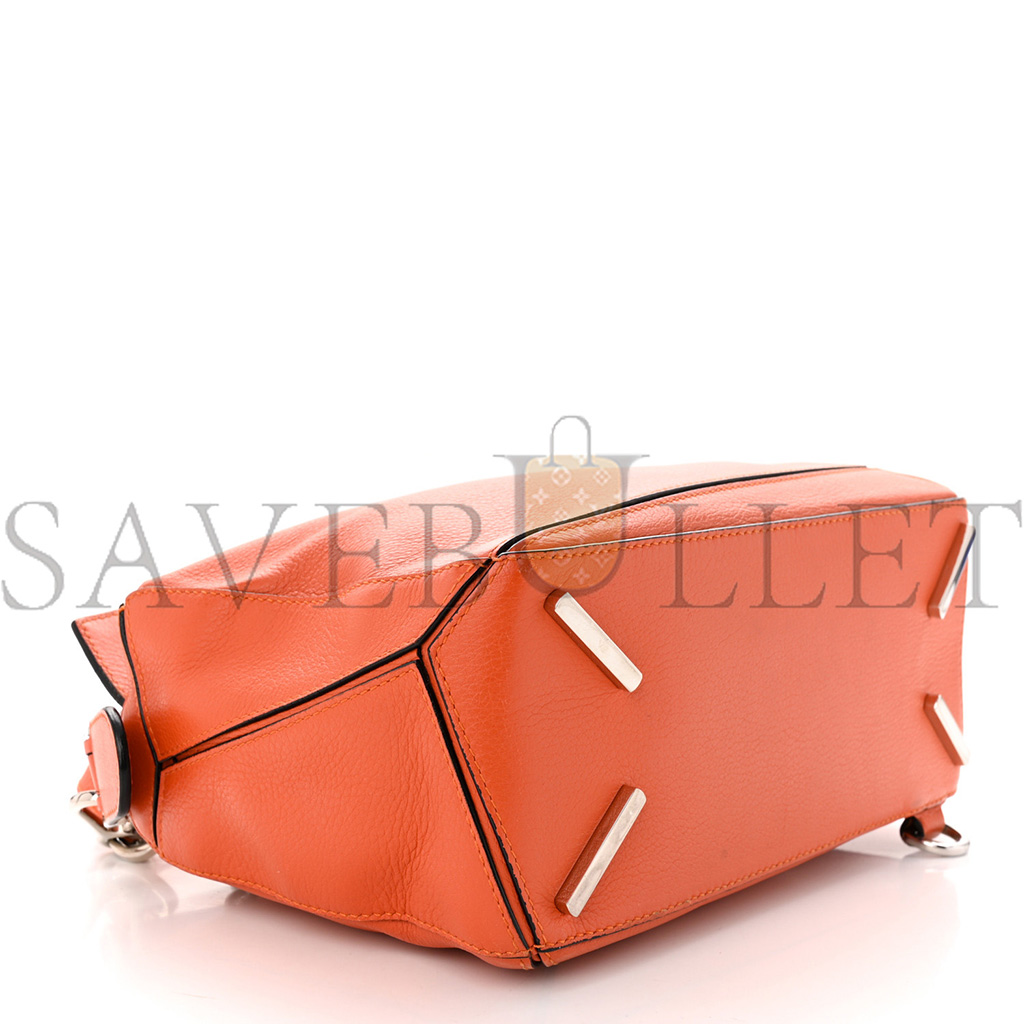 LOEWE CALFSKIN SMALL PUZZLE BAG CORAL (24*16.5*10.5cm) LOEWE CALFSKIN SMALL PUZZLE BAG CORAL (24*16.5*10.5cm)