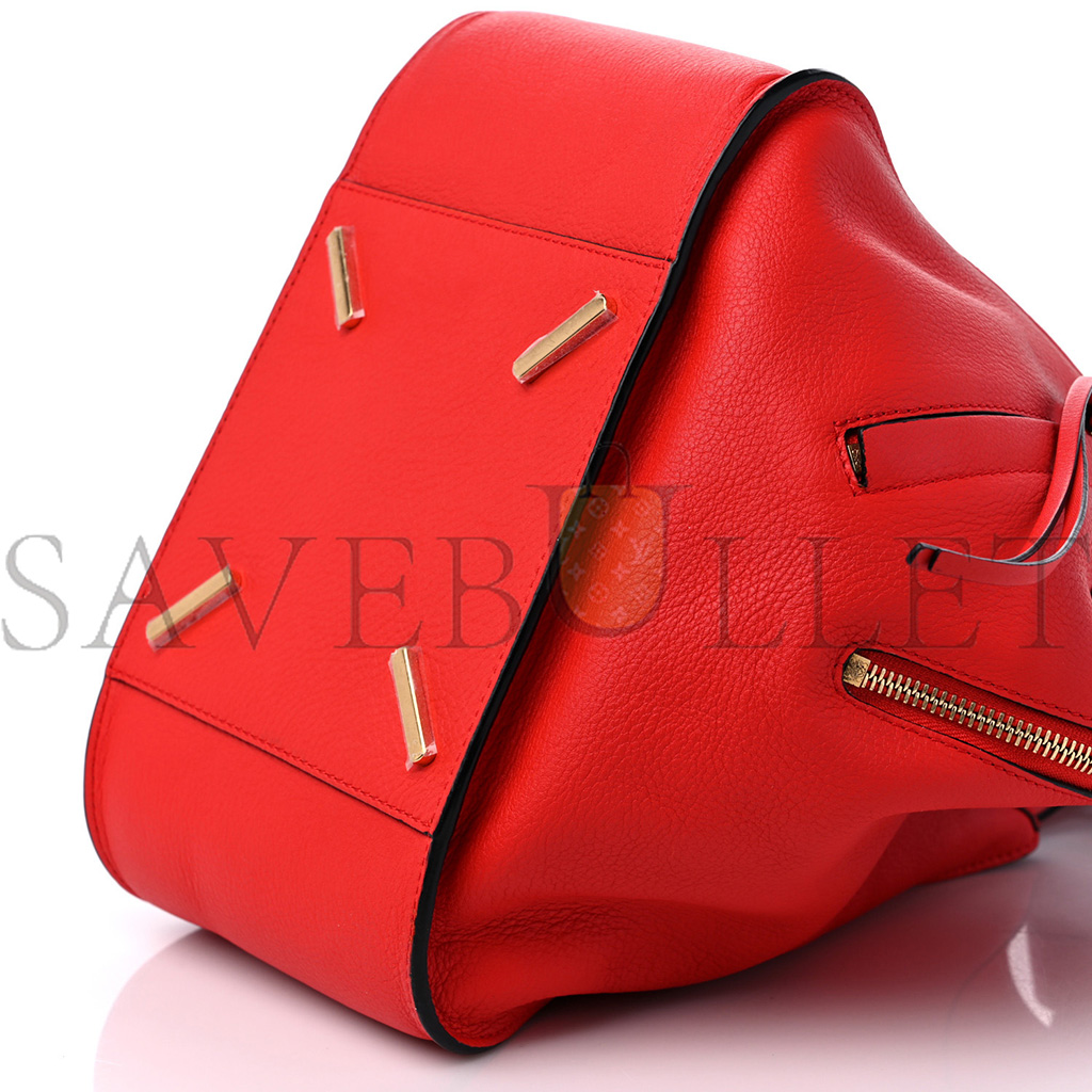 LOEWE CALFSKIN SMALL HAMMOCK SHOULDER BAG SCARLET RED (30*25*13.5cm) LOEWE CALFSKIN SMALL HAMMOCK SHOULDER BAG SCARLET RED (30*25*13.5cm)