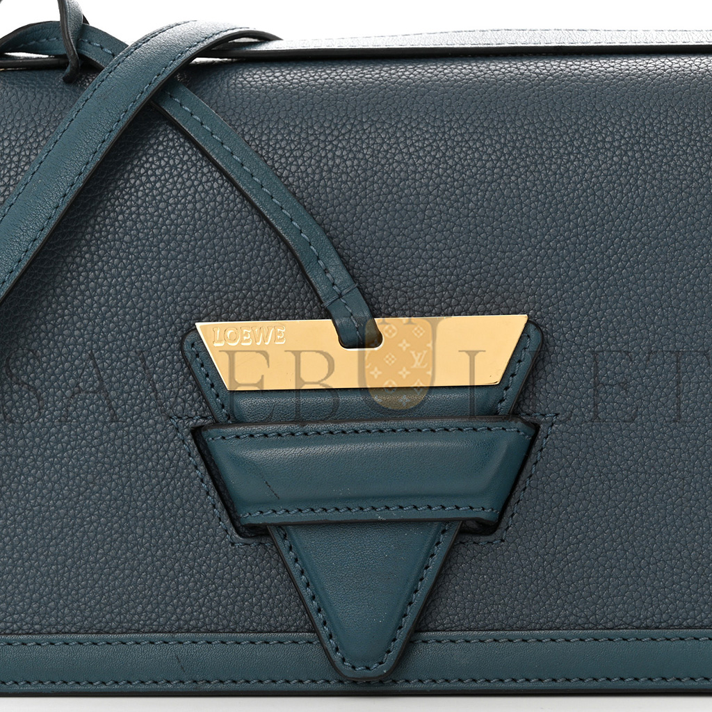 LOEWE GRAINED CALFSKIN MEDIUM BARCELONA SHOULDER BAG INDIGO (23*15*8cm) LOEWE GRAINED CALFSKIN MEDIUM BARCELONA SHOULDER BAG INDIGO (23*15*8cm)