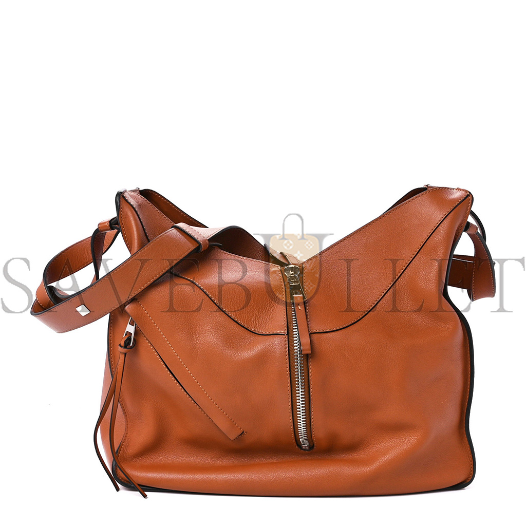 LOEWE CALFSKIN MEDIUM HAMMOCK SHOULDER BAG TAN (34*28*17cm) LOEWE CALFSKIN MEDIUM HAMMOCK SHOULDER BAG TAN (34*28*17cm)