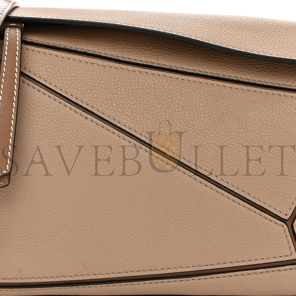 LOEWE GRAINED CALFSKIN SMALL PUZZLE BAG SAND MINK (24*16.5*10.5cm) LOEWE GRAINED CALFSKIN SMALL PUZZLE BAG SAND MINK (24*16.5*10.5cm)