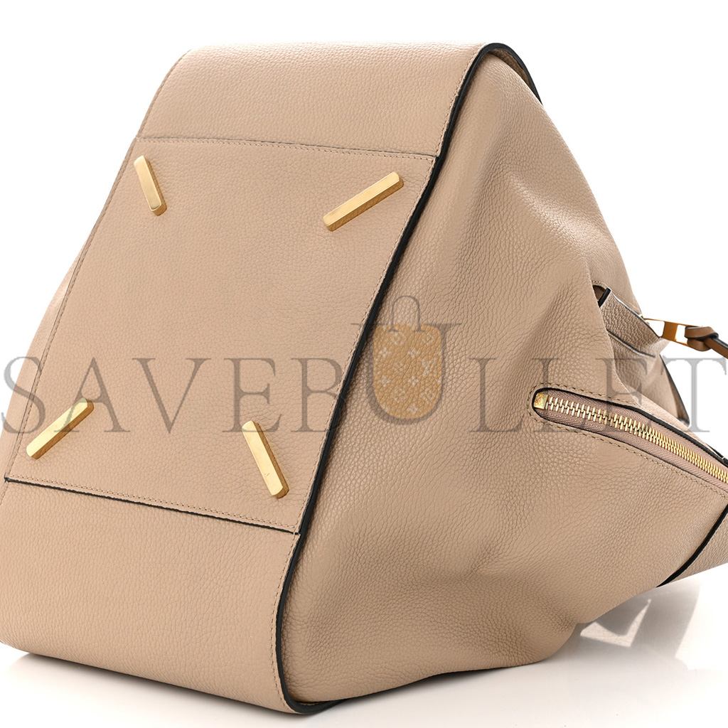 LOEWE CALFSKIN MEDIUM HAMMOCK SHOULDER BAG SAND MINK (32*30*17cm) LOEWE CALFSKIN MEDIUM HAMMOCK SHOULDER BAG SAND MINK (32*30*17cm)
