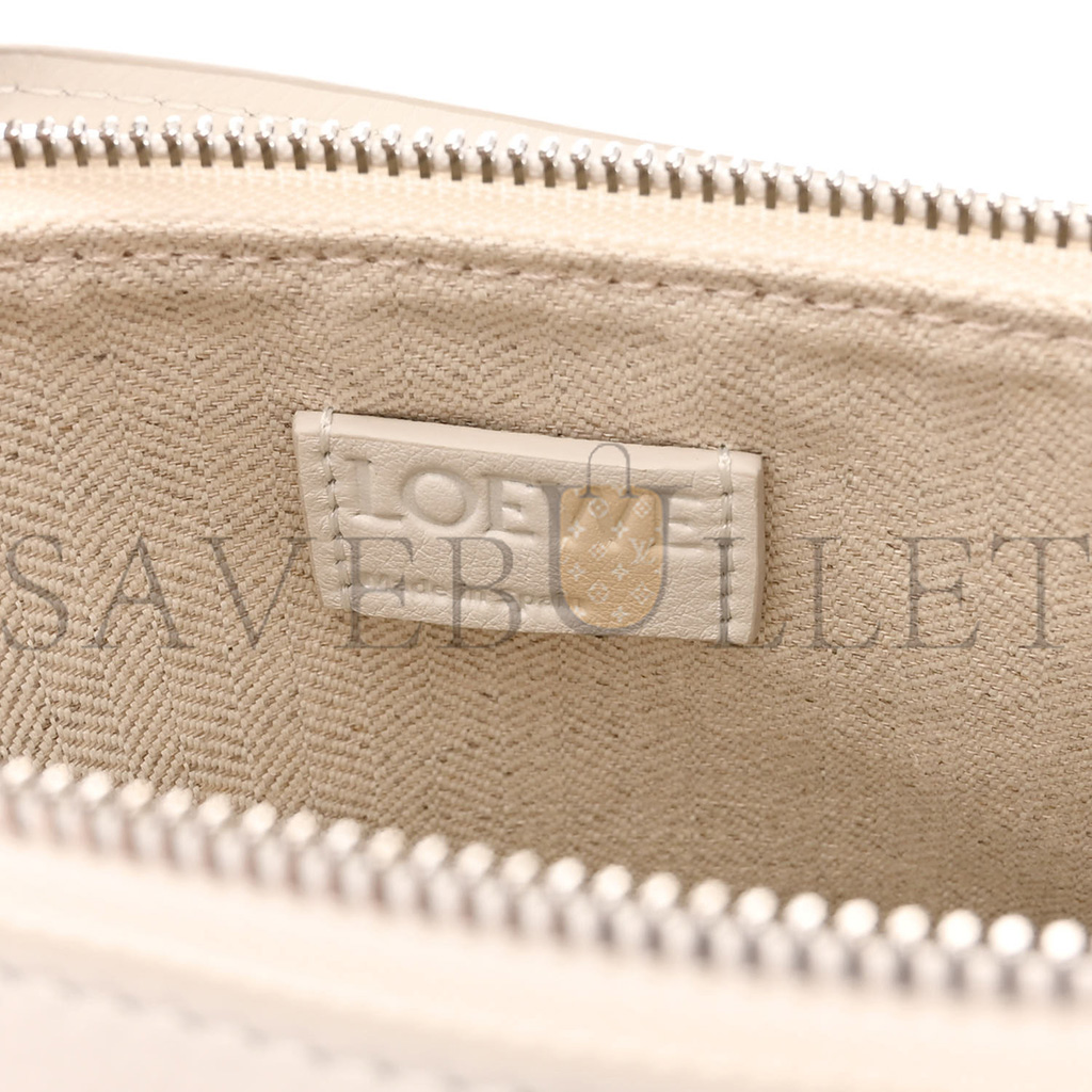 LOEWE CALFSKIN MINI HAMMOCK HOBO SOFT WHITE (17*17*10cm) LOEWE CALFSKIN MINI HAMMOCK HOBO SOFT WHITE (17*17*10cm)