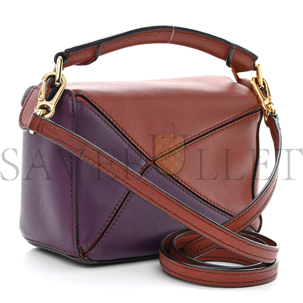 LOEWE CALFSKIN MINI PUZZLE BAG SPICE PUMPKIN (18*12.5*8cm) LOEWE CALFSKIN MINI PUZZLE BAG SPICE PUMPKIN (18*12.5*8cm)