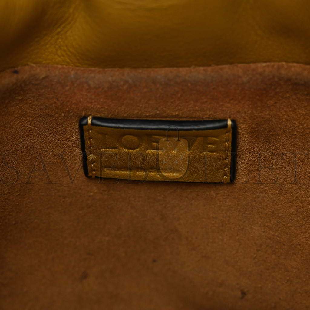 LOEWE CALFSKIN MINI FLAMENCO KNOT CLUTCH OCHRE (22*19*7cm) LOEWE CALFSKIN MINI FLAMENCO KNOT CLUTCH OCHRE (22*19*7cm)